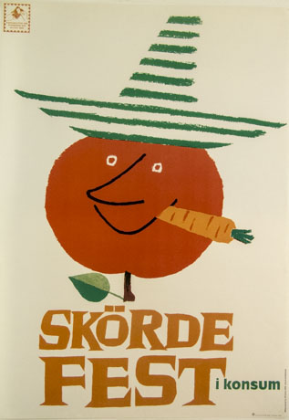 KF-affisch: Skördefest i konsum