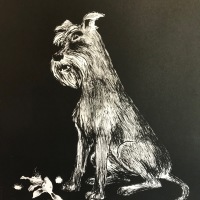 Karin Södergren, litografi 2019